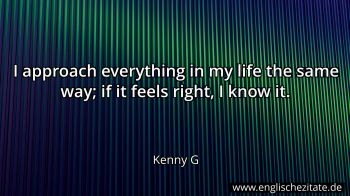 Englisches Zitat von Kenny G als Bild