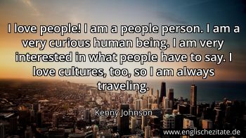 Englisches Zitat von Kenny Johnson als Bild