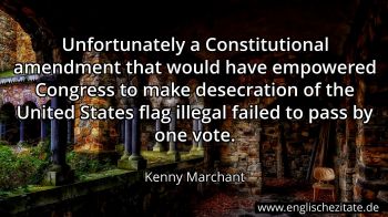 Englisches Zitat von Kenny Marchant als Bild