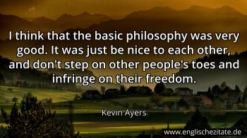 Englisches Zitat von Kevin Ayers als Bild