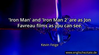 Englisches Zitat von Kevin Feige als Bild