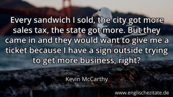 Englisches Zitat von Kevin McCarthy als Bild