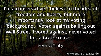 Englisches Zitat von Kevin McCarthy als Bild