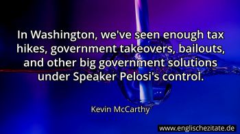 Englisches Zitat von Kevin McCarthy als Bild