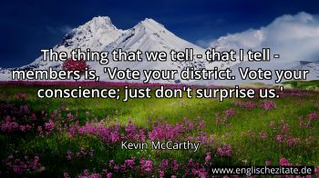 Englisches Zitat von Kevin McCarthy als Bild