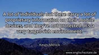 Englisches Zitat von Kevin Mitnick als Bild