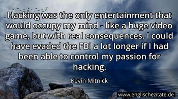 Englisches Zitat von Kevin Mitnick als Bild