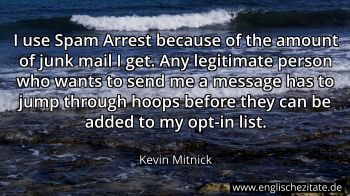 Englisches Zitat von Kevin Mitnick als Bild