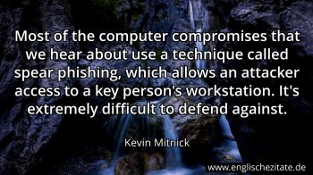 Englisches Zitat von Kevin Mitnick als Bild