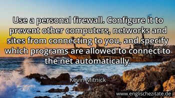Englisches Zitat von Kevin Mitnick als Bild