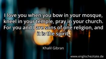 Englisches Zitat von Khalil Gibran als Bild
