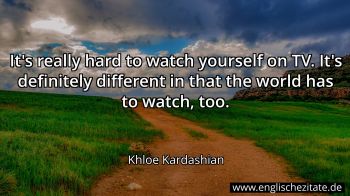 Englisches Zitat von Khloe Kardashian als Bild