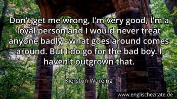 Englisches Zitat von Kierston Wareing als Bild