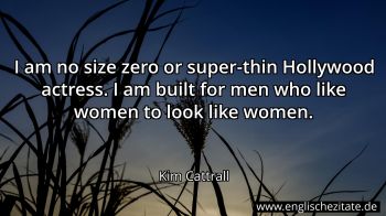 Englisches Zitat von Kim Cattrall als Bild