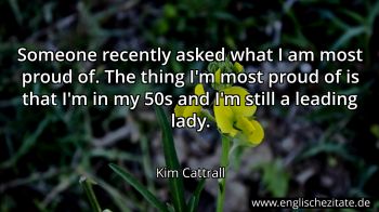 Englisches Zitat von Kim Cattrall als Bild