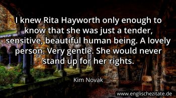 Englisches Zitat von Kim Novak als Bild