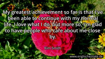 Englisches Zitat von Kim Smith als Bild