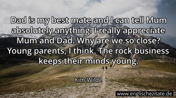 Englisches Zitat von Kim Wilde als Bild