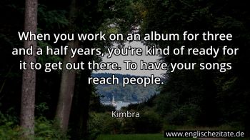 Englisches Zitat von Kimbra als Bild
