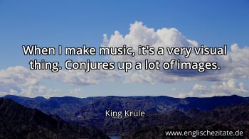 Englisches Zitat von King Krule als Bild