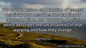 Englisches Zitat von Kip Thorne als Bild