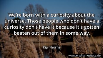Englisches Zitat von Kip Thorne als Bild