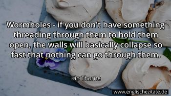 Englisches Zitat von Kip Thorne als Bild