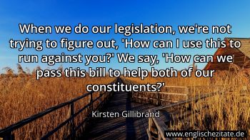 Englisches Zitat von Kirsten Gillibrand als Bild