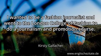 Englisches Zitat von Kirsty Gallacher als Bild