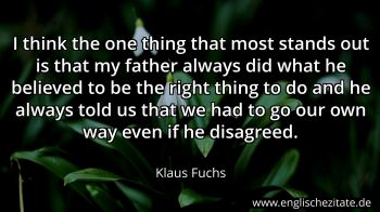 Englisches Zitat von Klaus Fuchs als Bild
