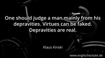 Englisches Zitat von Klaus Kinski als Bild