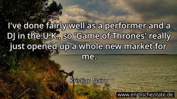 Englisches Zitat von Kristian Nairn als Bild