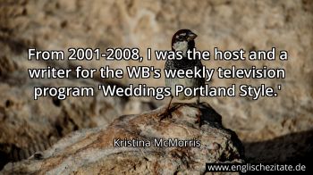 Englisches Zitat von Kristina McMorris als Bild