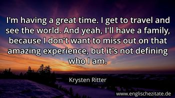 Englisches Zitat von Krysten Ritter als Bild