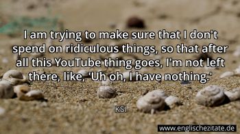 Englisches Zitat von KSI als Bild