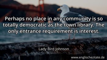 Englisches Zitat von Lady Bird Johnson als Bild