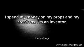 Englisches Zitat von Lady Gaga als Bild