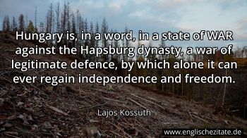 Englisches Zitat von Lajos Kossuth als Bild