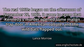 Englisches Zitat von Lance Morrow als Bild