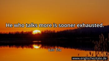 Englisches Zitat von Lao Tzu als Bild