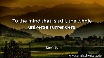 Englisches Zitat von Lao Tzu als Bild