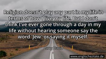 Englisches Zitat von Larry David als Bild
