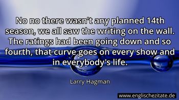 Englisches Zitat von Larry Hagman als Bild