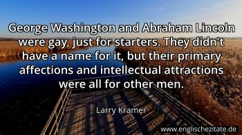 Englisches Zitat von Larry Kramer als Bild