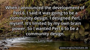 Englisches Zitat von Larry Wall als Bild