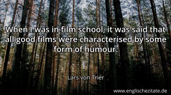Englisches Zitat von Lars von Trier als Bild