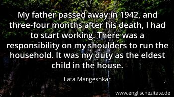 Englisches Zitat von Lata Mangeshkar als Bild