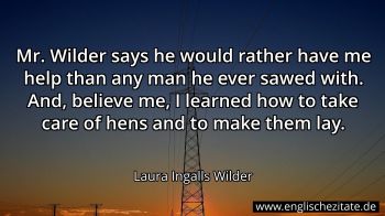 Englisches Zitat von Laura Ingalls Wilder als Bild