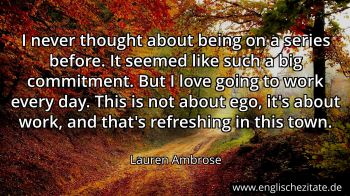 Englisches Zitat von Lauren Ambrose als Bild