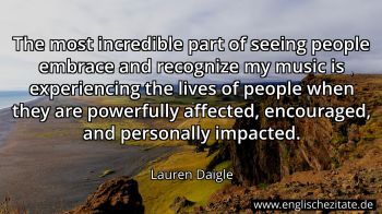 Englisches Zitat von Lauren Daigle als Bild